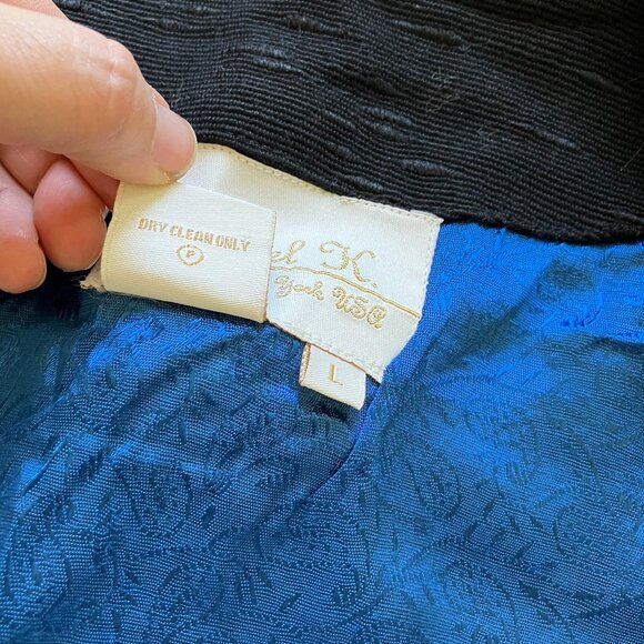 Daniel K Giraffe Tapestry Jacket Embroidered Vintage Blazer with Glass Buttons - Picture 8 of 9